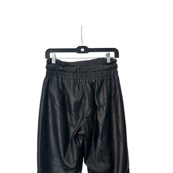 Joie Black Wadley Faux-Leather Jogger Pants Size Small - Picture 7 of 10